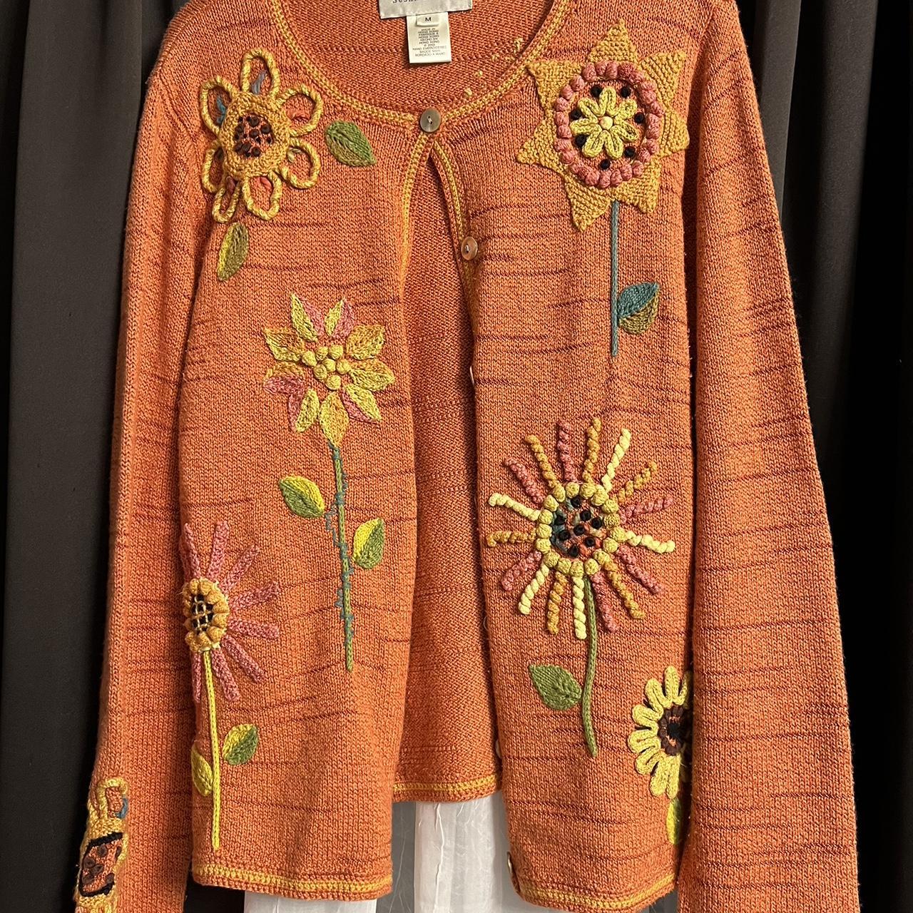 flower cardigan no paypal Depop