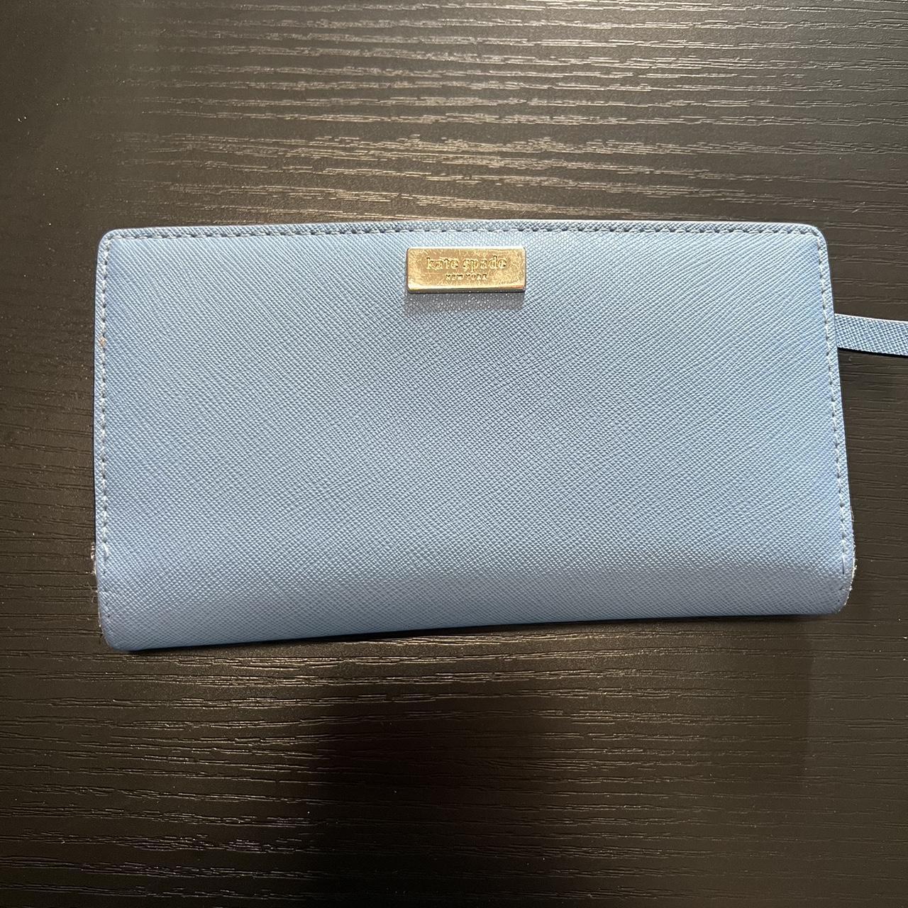 kate spade blue wallet - Depop