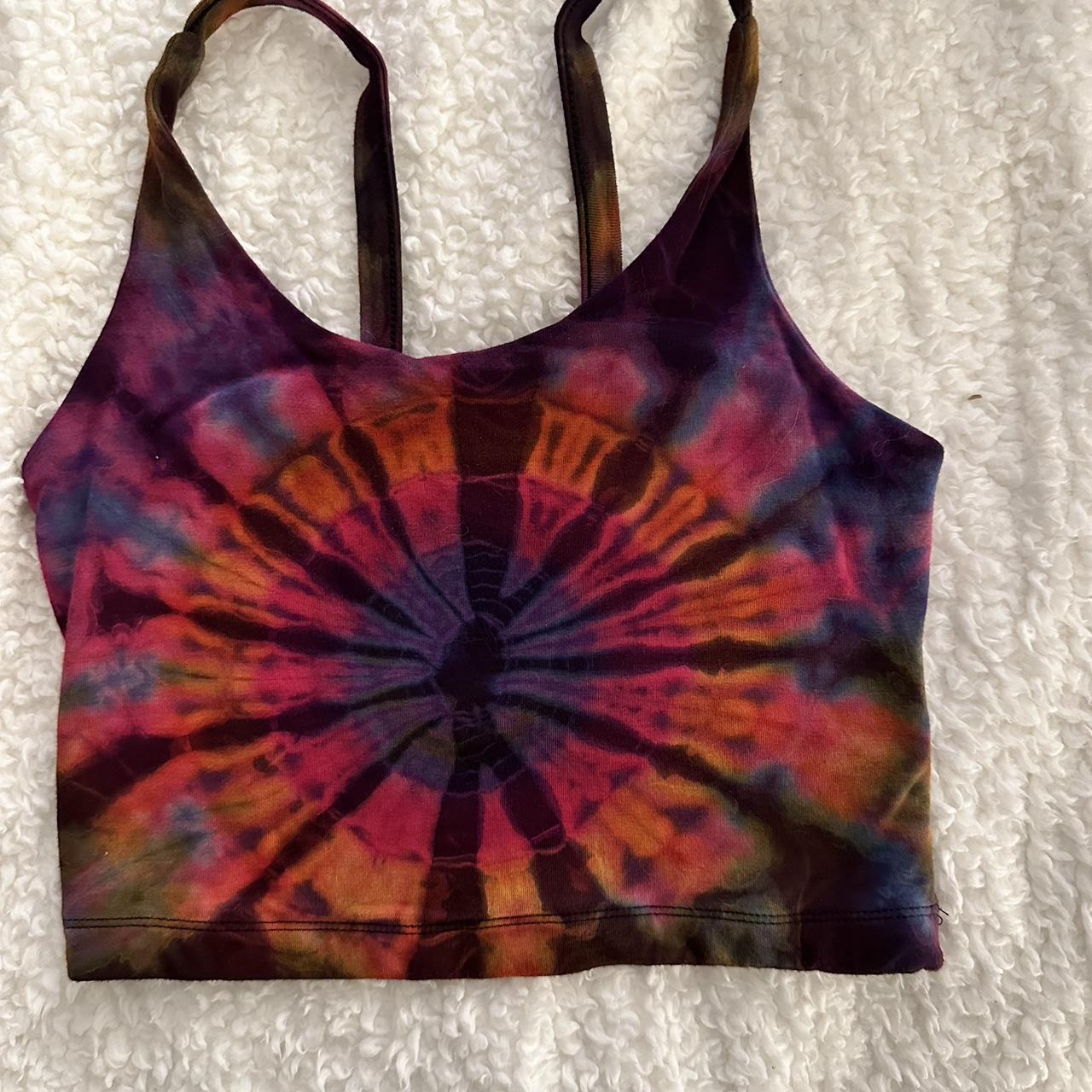 womens tie dye crop top