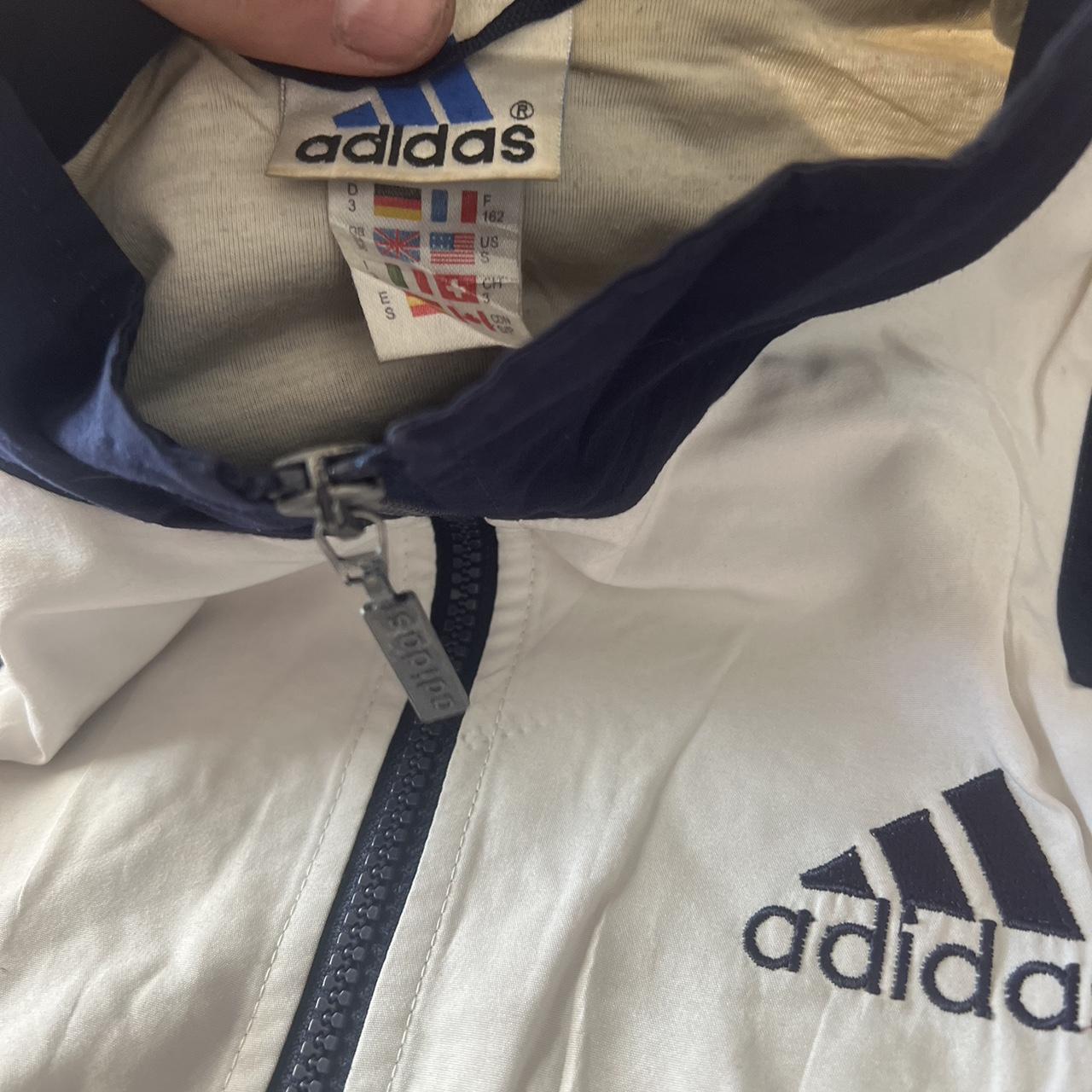 Vintage adidas shell suit bomber jacket Trademark... - Depop