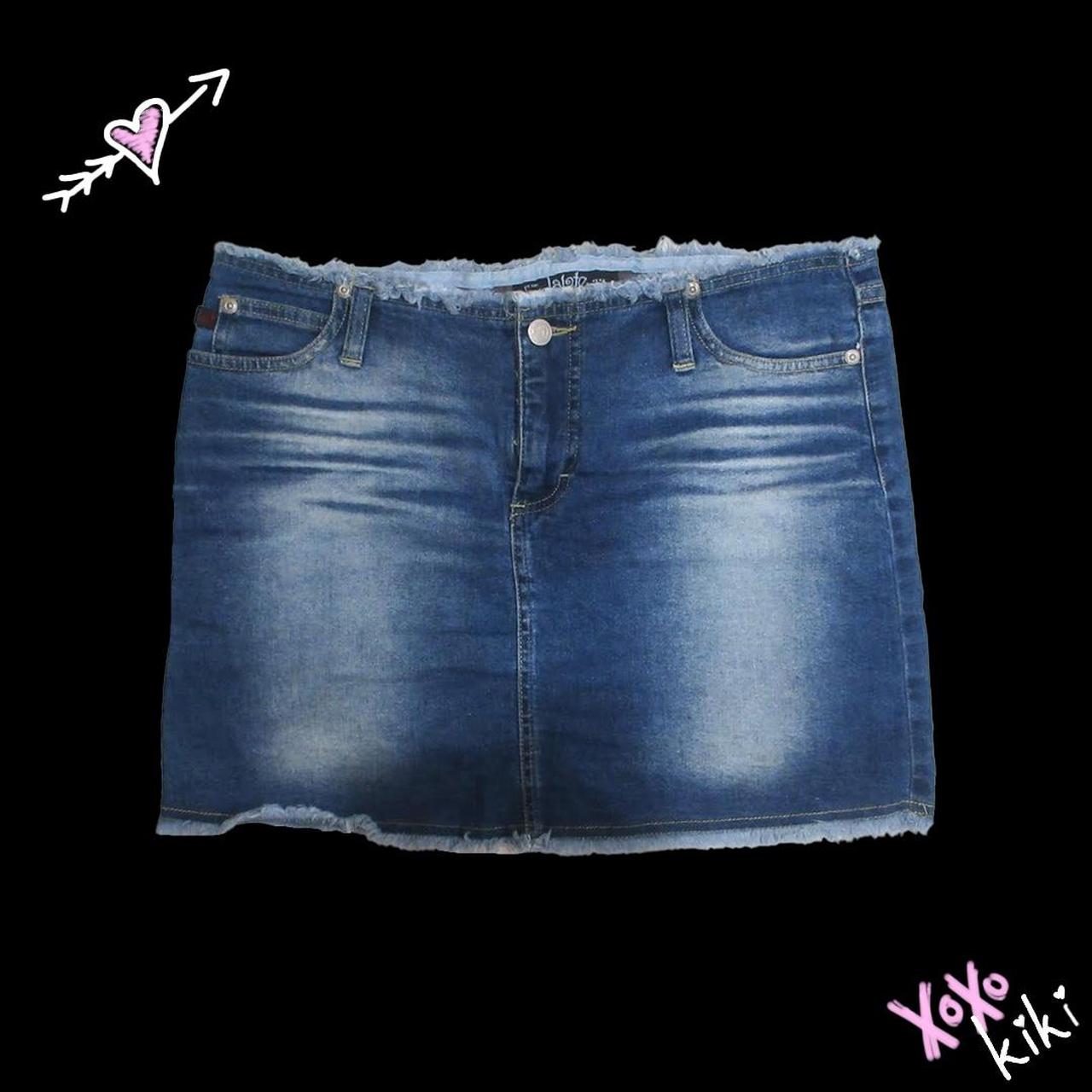 THE cutest denim mini skirt - in perfect condition... - Depop