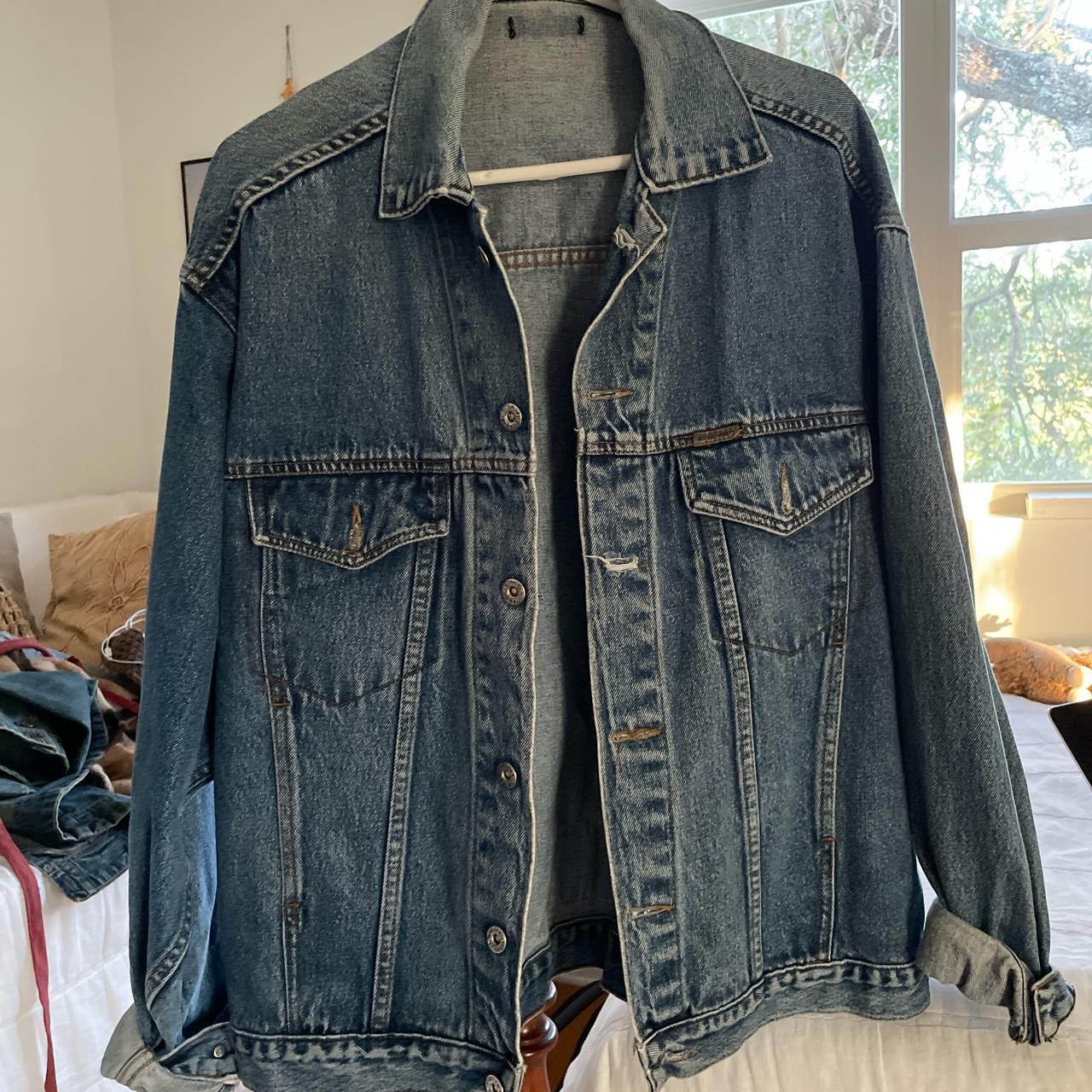 Oversized Blue One denim jacket - Depop