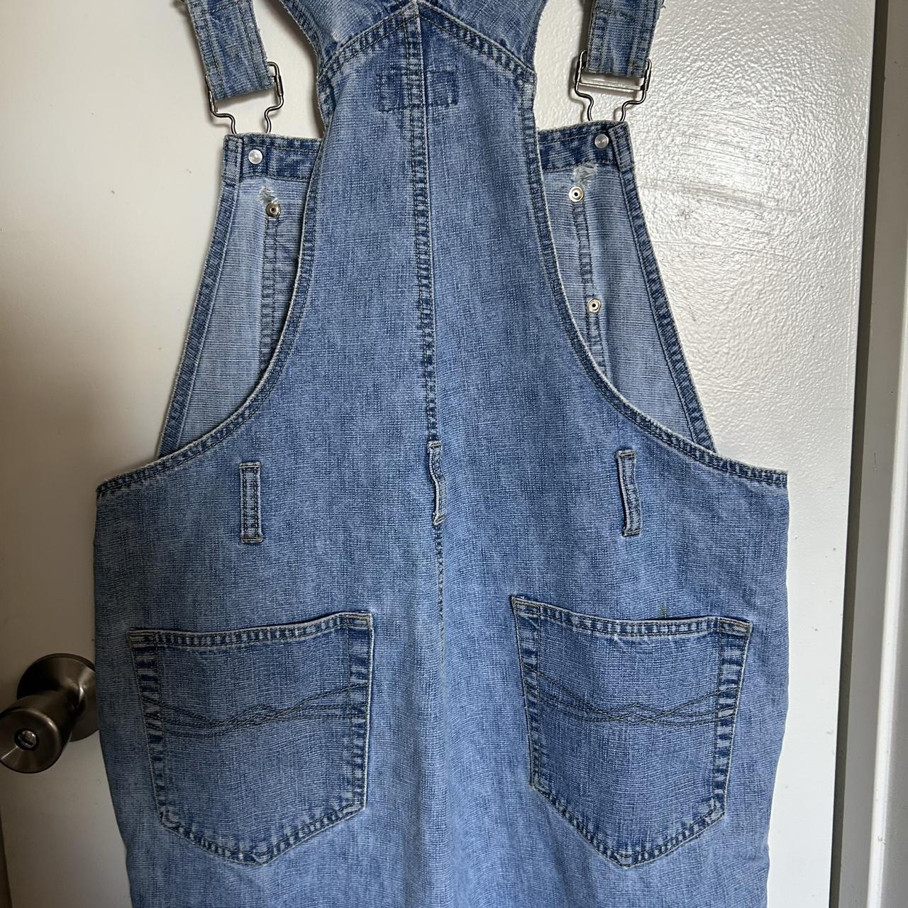 y2k denim no boundaries overalls 🤍 has distressing... - Depop