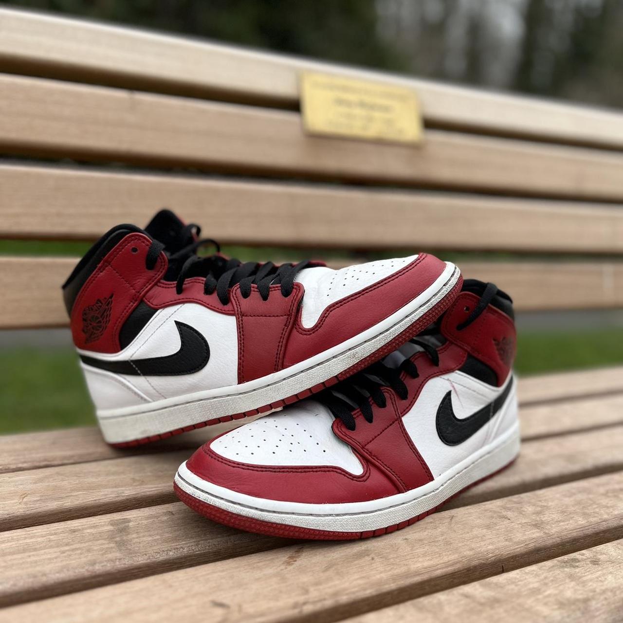 Men's Red and Black Trainers | Depop