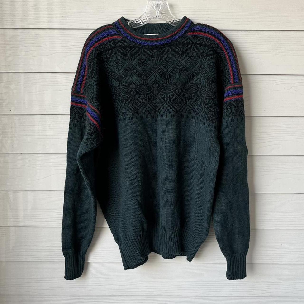 MeisterSinger Women's Green and Red Jumper