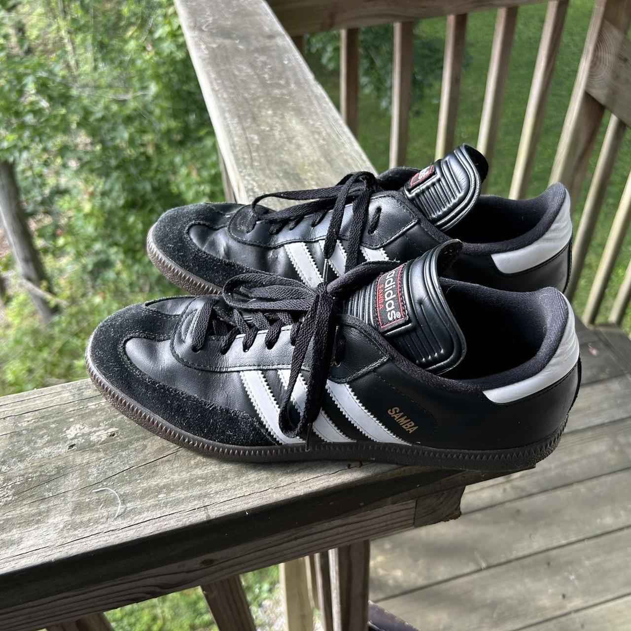 Black size 11.5 adidas sambas Great condition. Send... - Depop