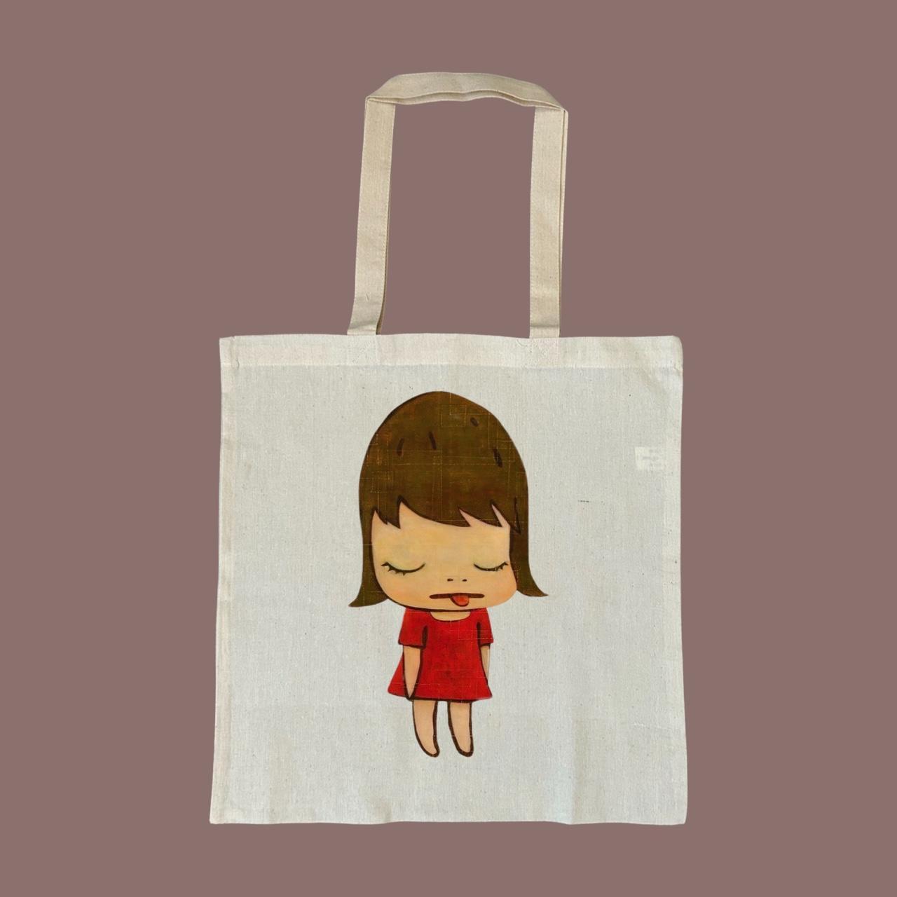 yoshitomo nara tote bag ♡。 ★ printed with heat... - Depop