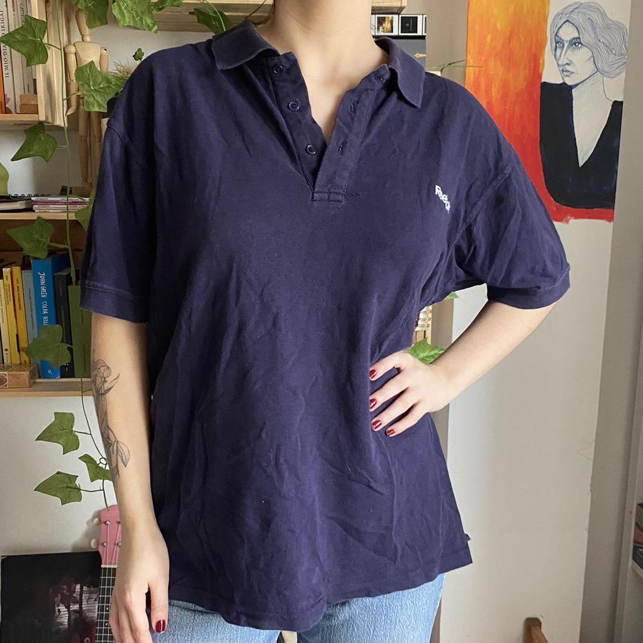 vintage polo marca reebok color navy, taglia XL Per... - Depop