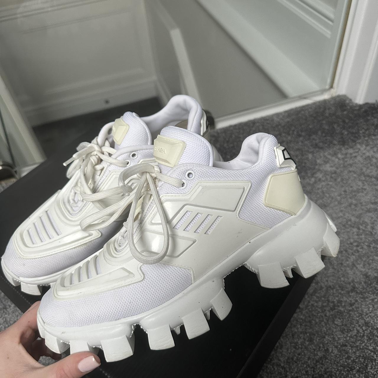 Prada white Cloudbust thunder sneakers 100