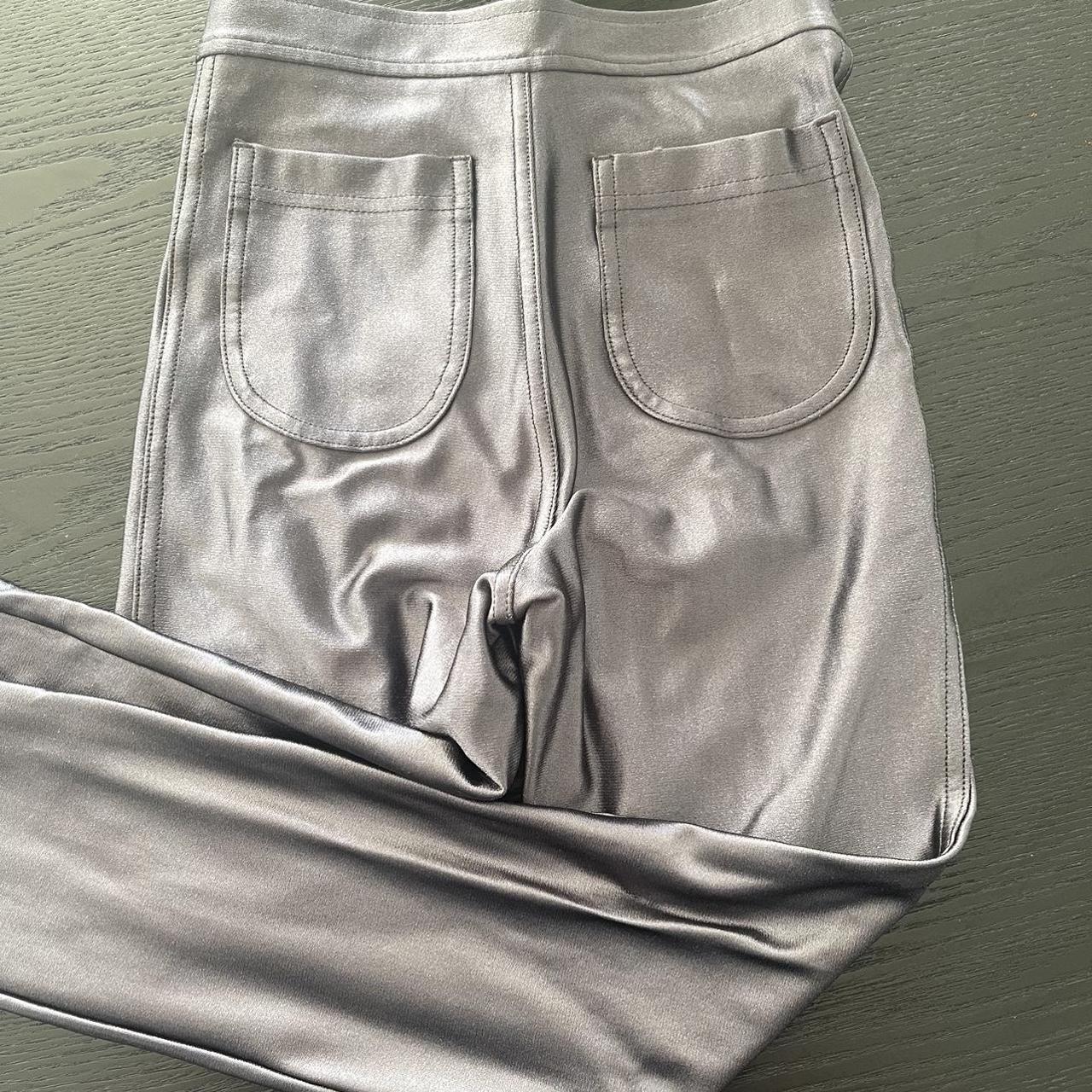 Grey/Silver American apparel disco pants Not sold... Depop