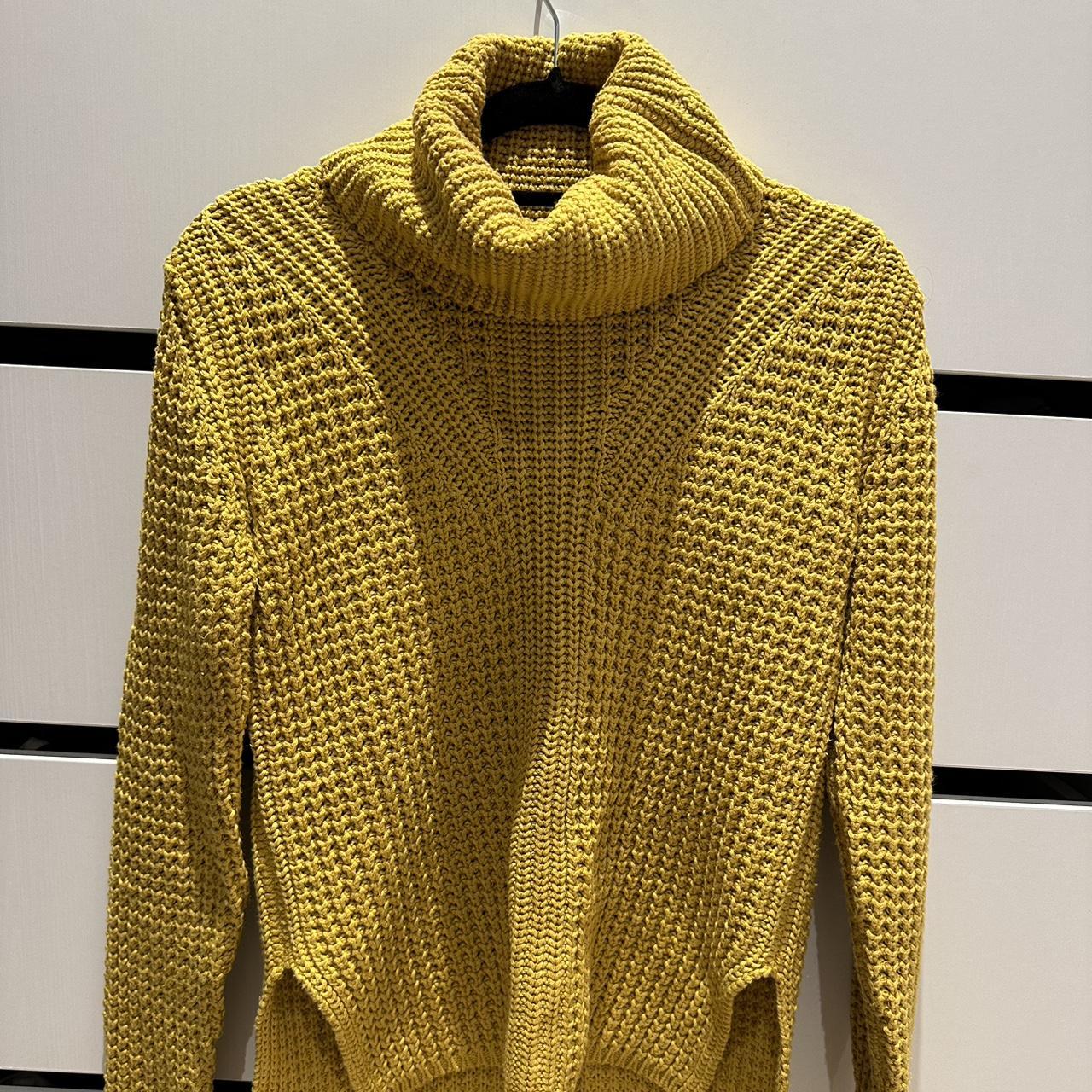 Mustard bardot jumper hotsell