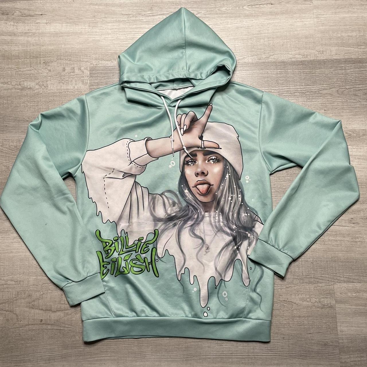 Billie Eilish Airbrush hoodie Really weird hoodie