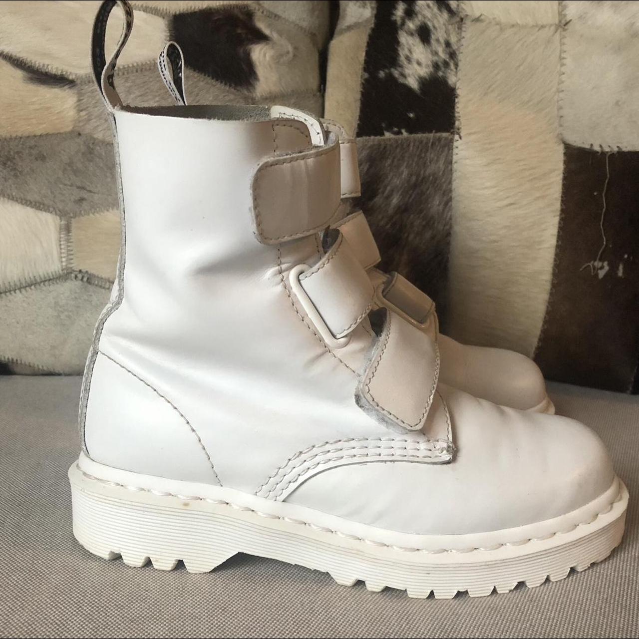 Dr martens coralia white boots hotsell