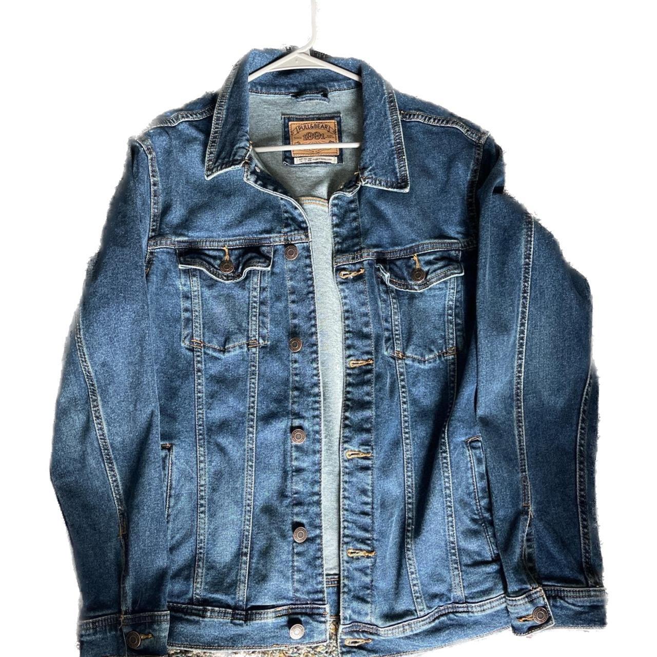 Pull and bear denim jacket men’s - Depop