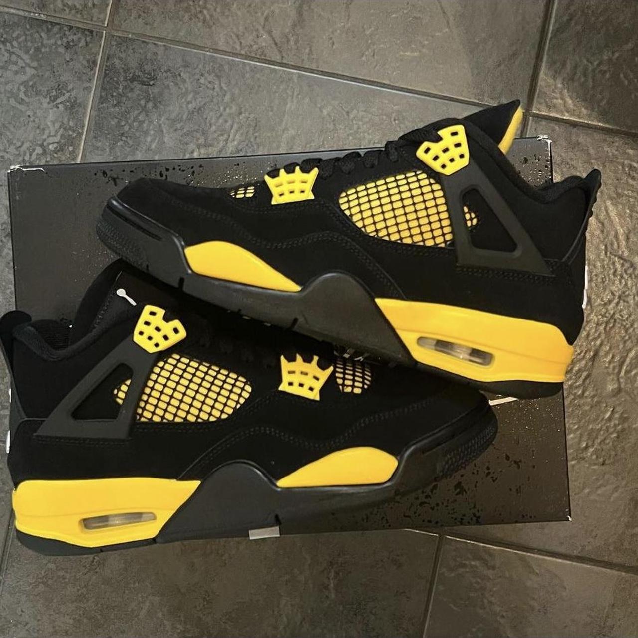 Jordan 4 Yellow Thunder Size 4 and 6.5 Open to... - Depop