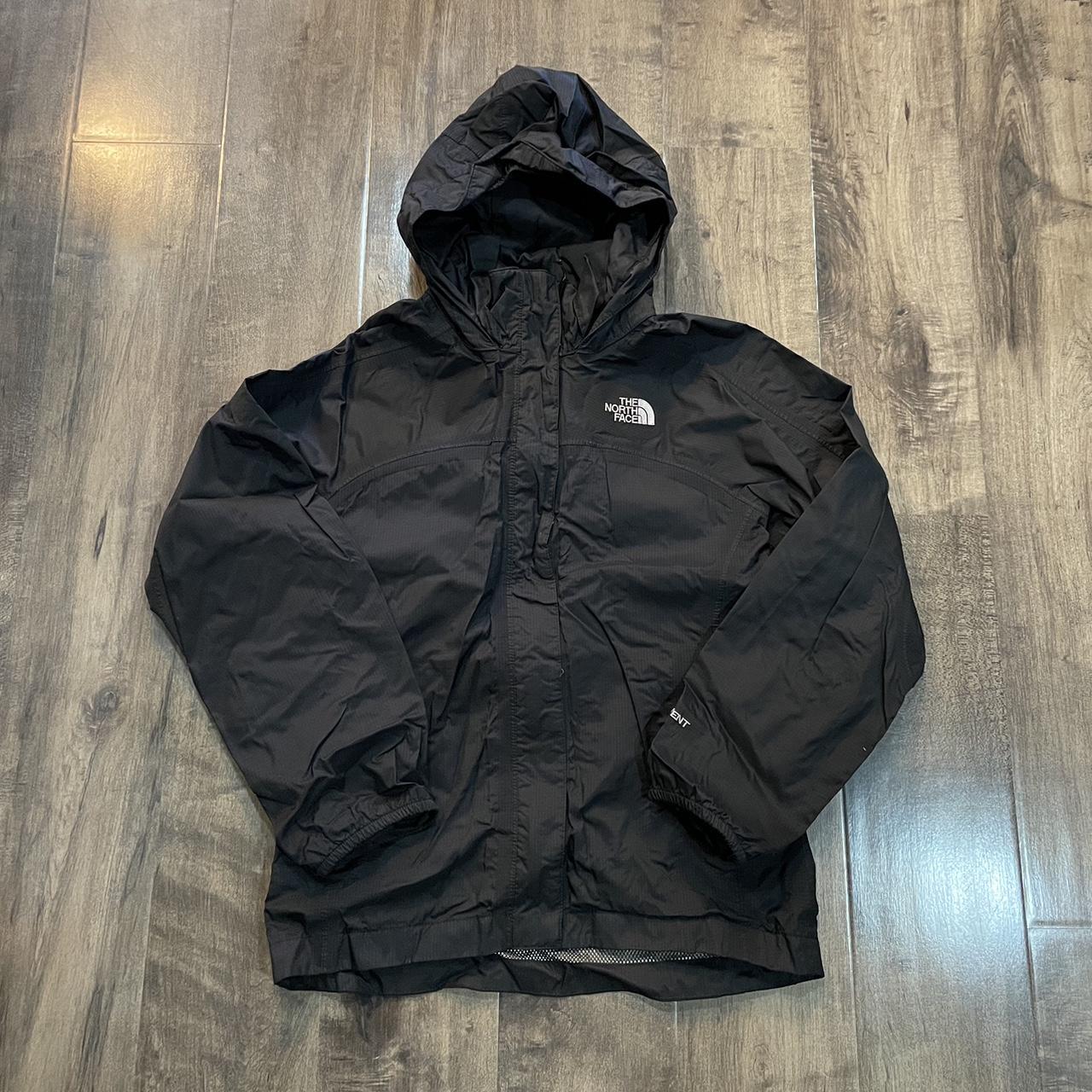 The north face black windbreaker jackets in a size... - Depop