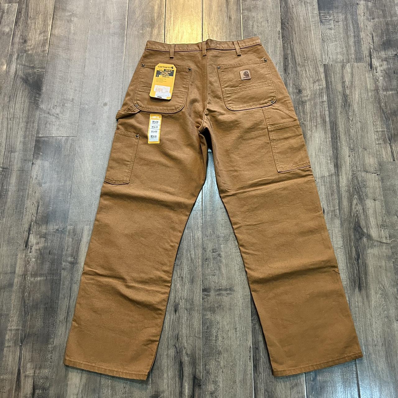 Carhartt Double Knee Washed Duck Loose Fit Utility... - Depop