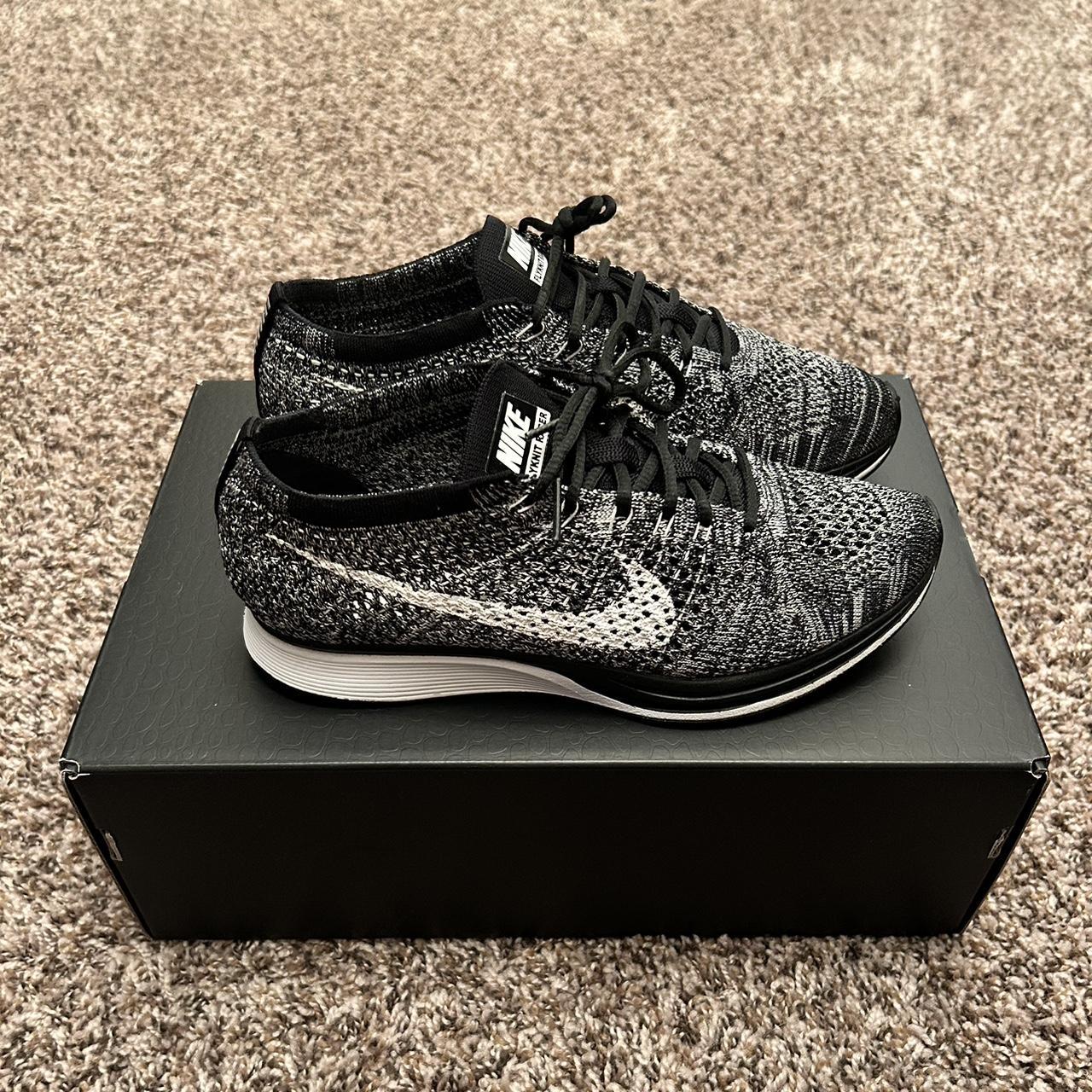 Nike Flyknit Racer Oreo 2 In A Skze 6.5 Men s Or. Depop