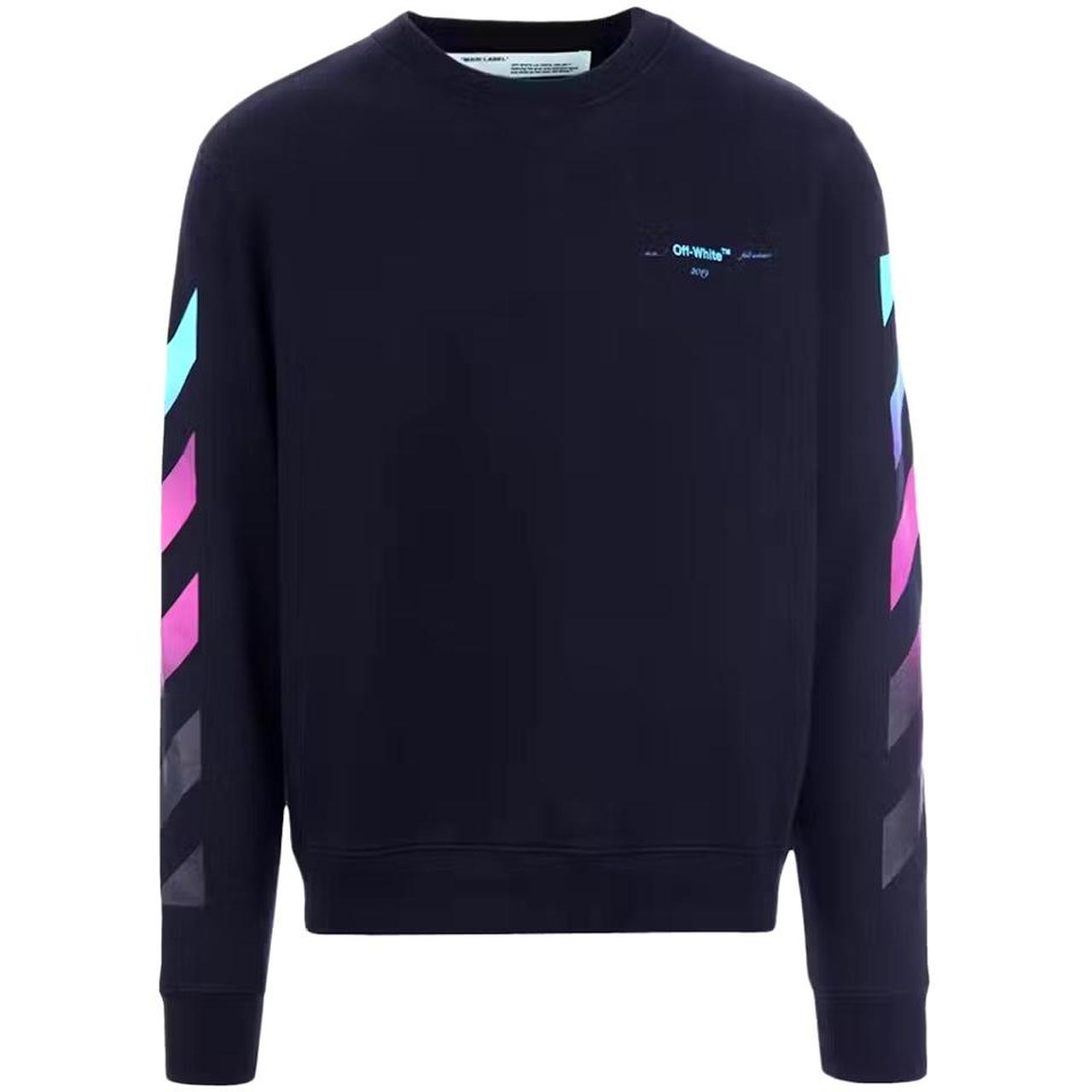 OFF WHITE Diag Gradient Crewneck Sweatshirt size