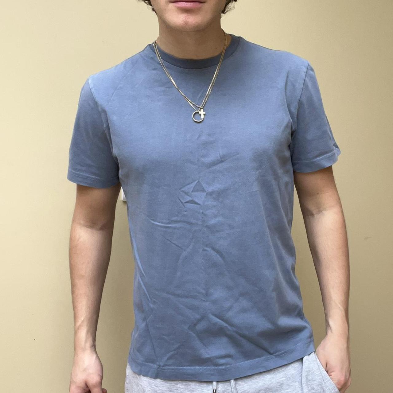 Men #39 s Blue T shirt Depop