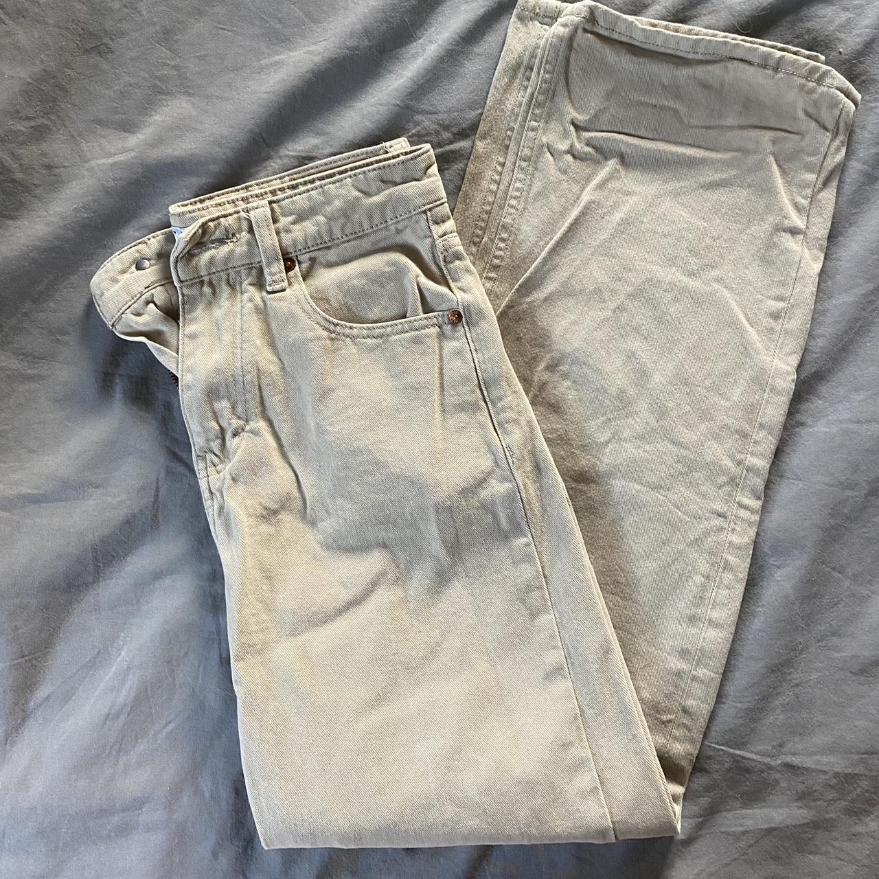 Motel Parallel jeans in sand color. size s see... Depop