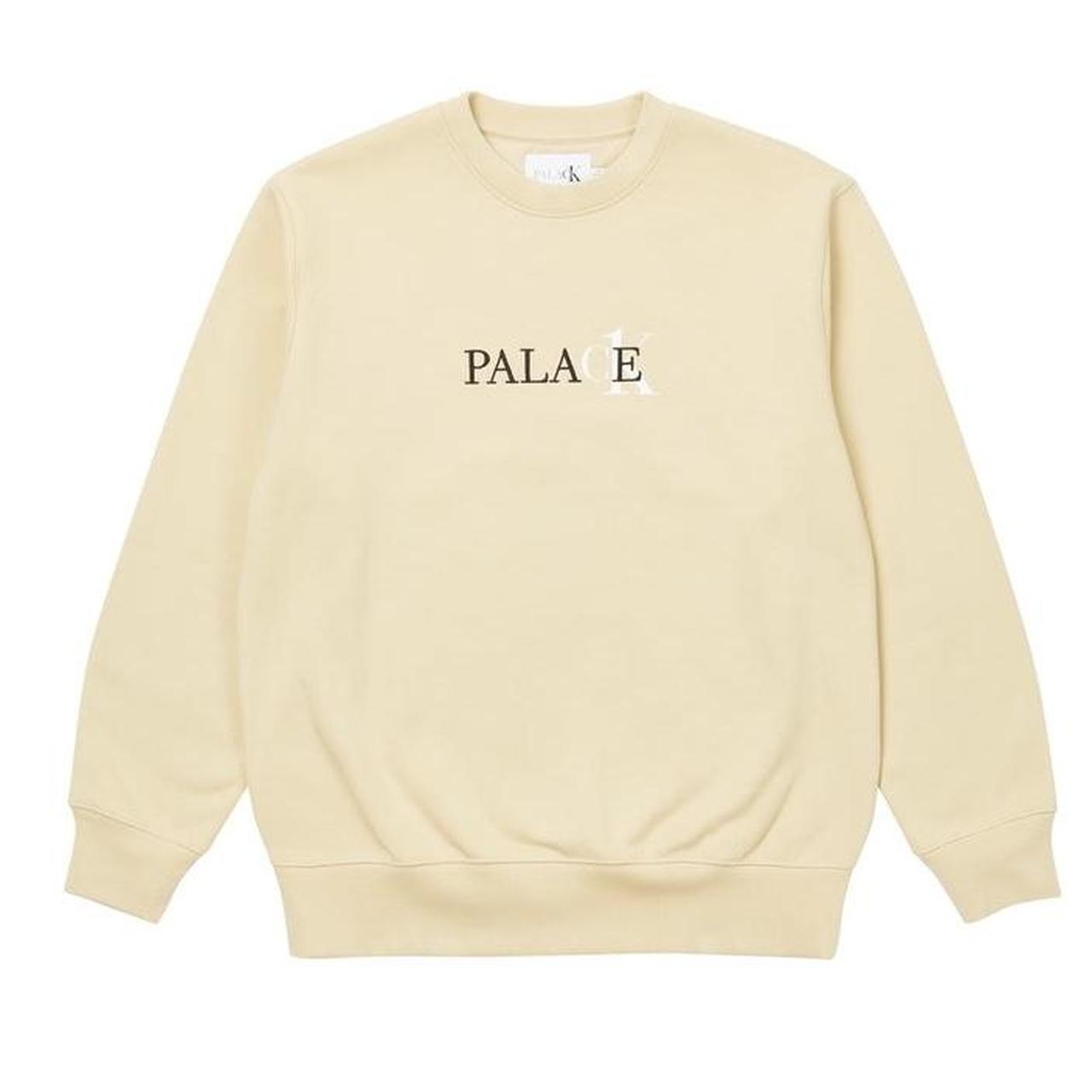 Palace Men's Cream and White Jumper