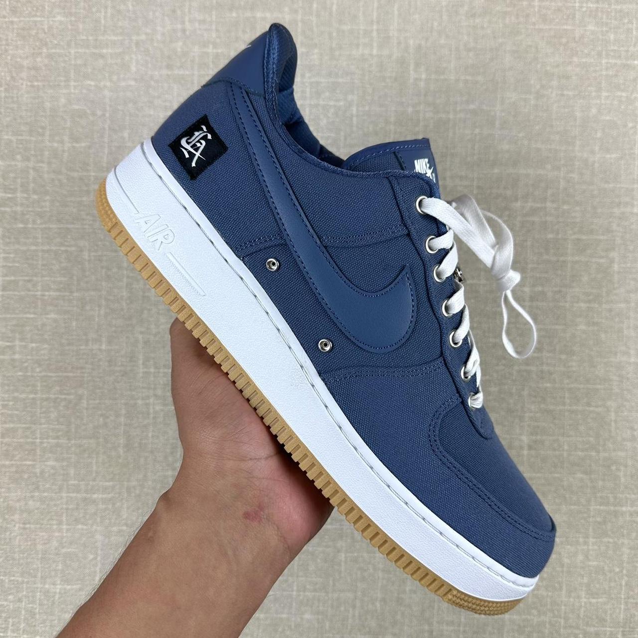 Nike air force 1 low navy clearance blue suede