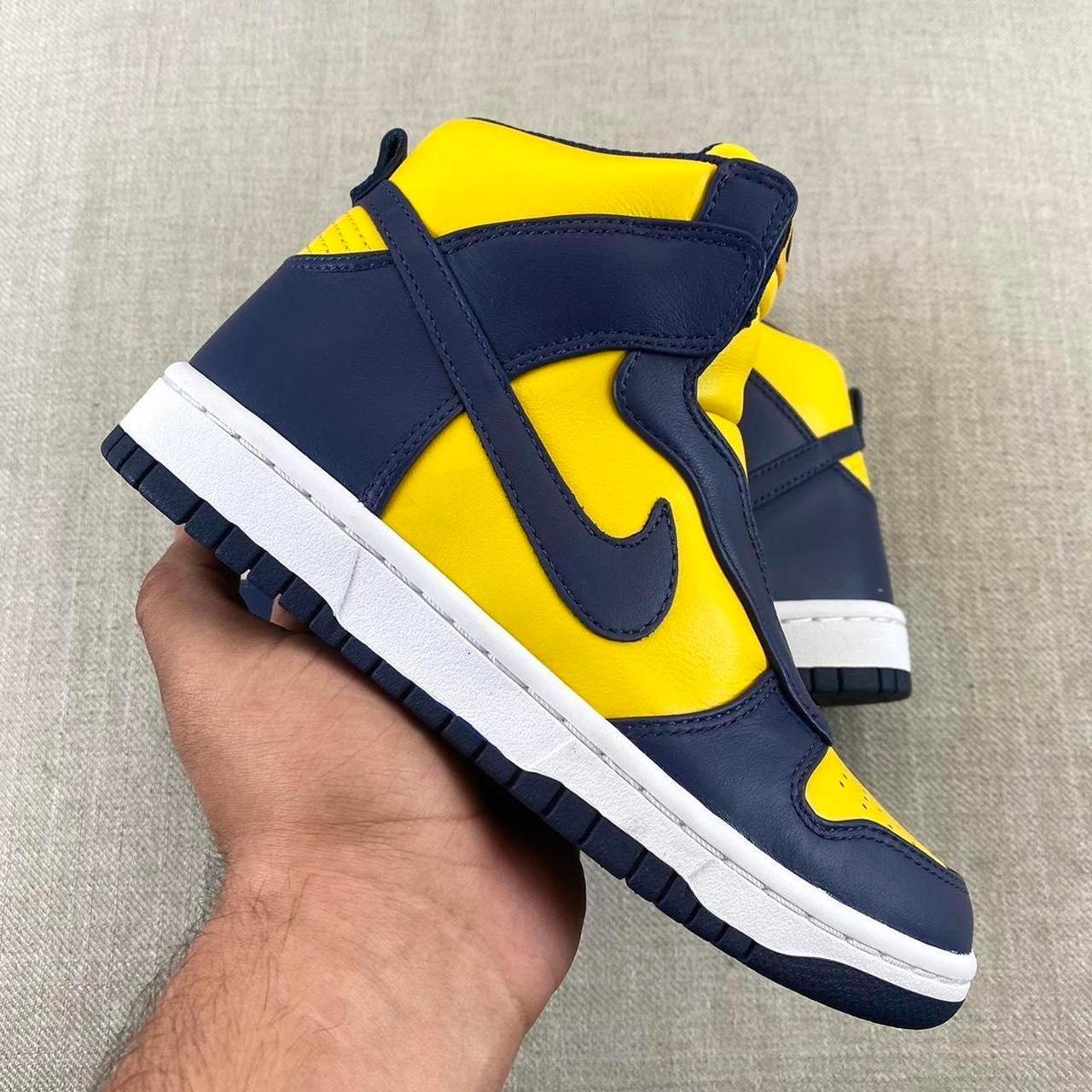 2015 NikeLab x Sacai Dunk Michigan Laceless Women. Depop