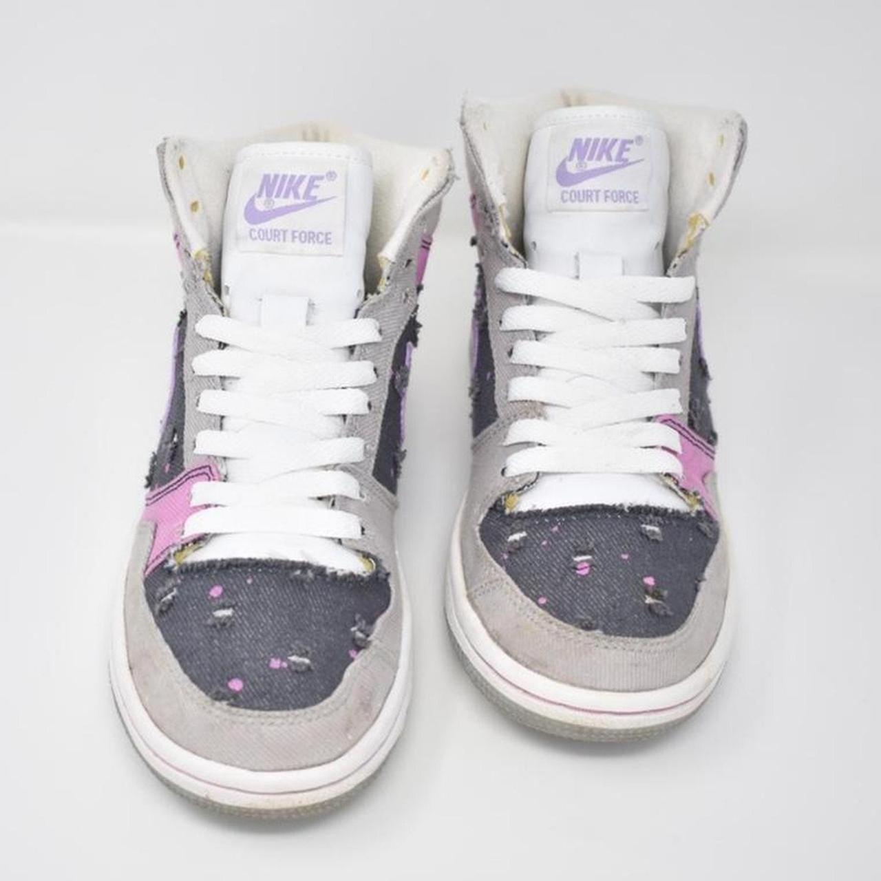 2007 Nike Court cheapest Force “Cool Rose Denim Splatter”