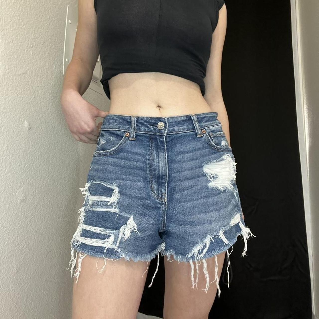 American Eagle Outfitters Women's Navy and Blue Shorts