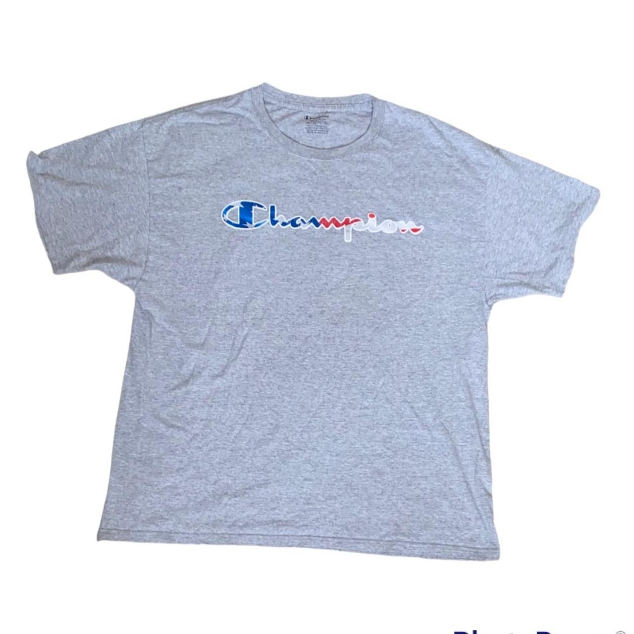 Champion rainbow store logo tee