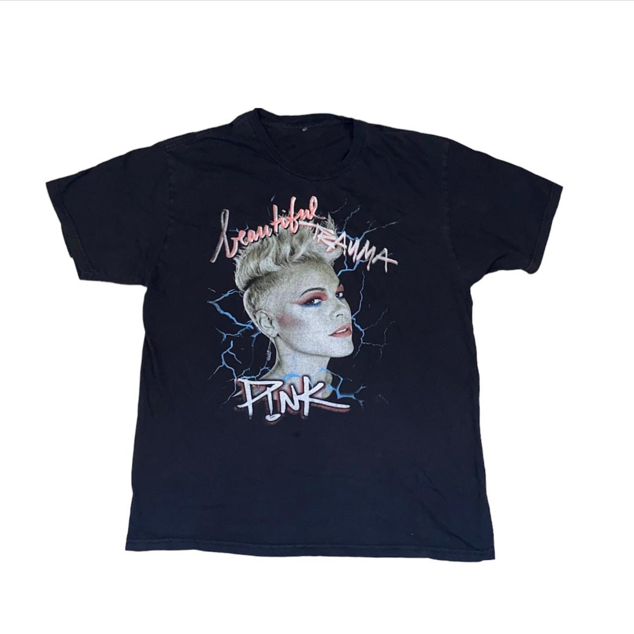 pink t shirt beautiful trauma tour