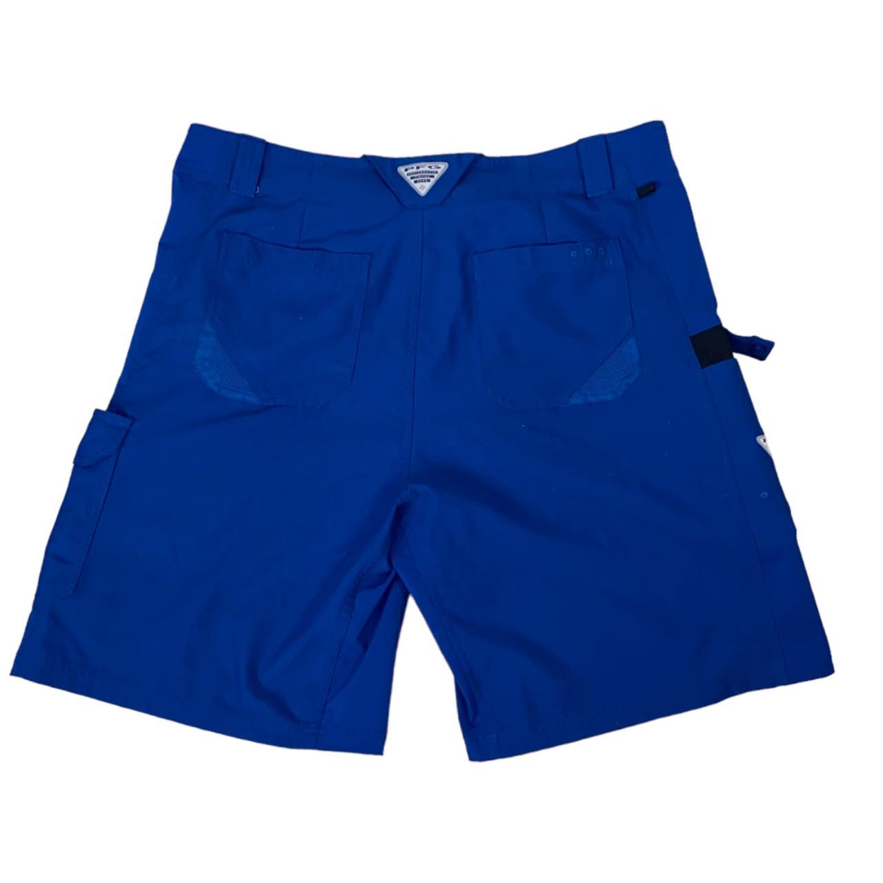 Columbia shorts Blue Columbia Omni-shade PFG - Depop