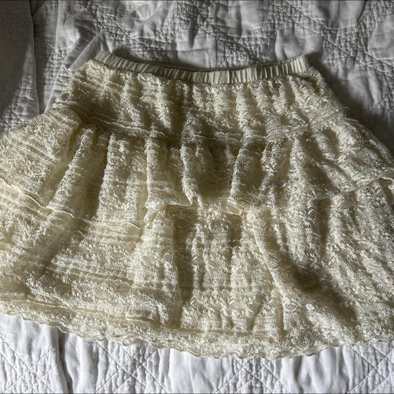 Vintage Candies Lace Mini Skirt Size girls large,... - Depop