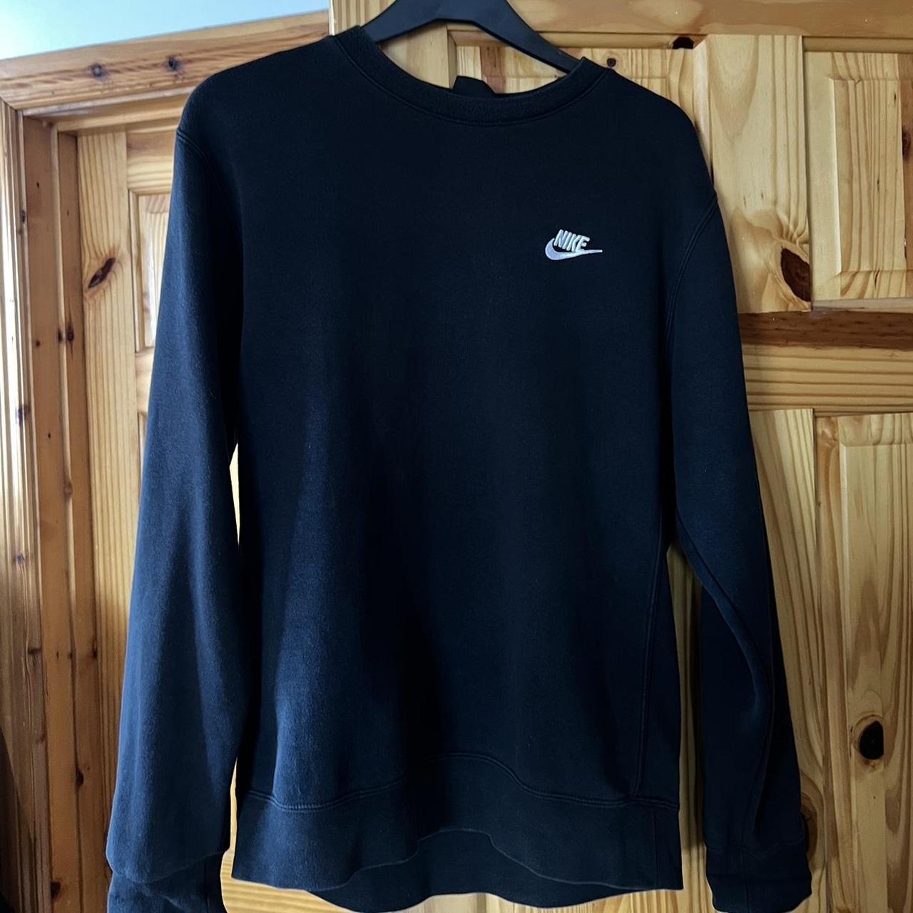 Black Nike jumper Men’s size small - would fit a... - Depop