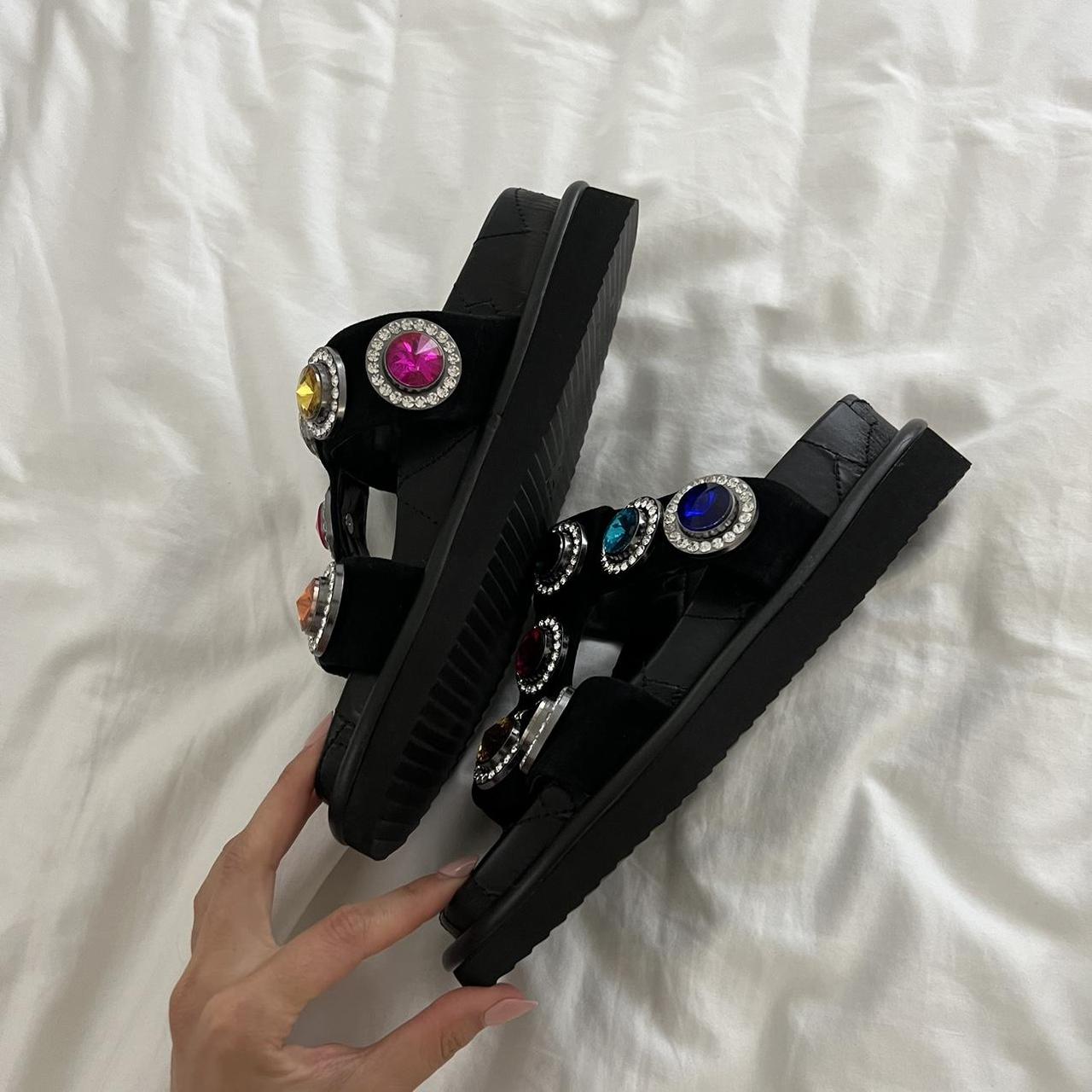 kurt geiger slides black