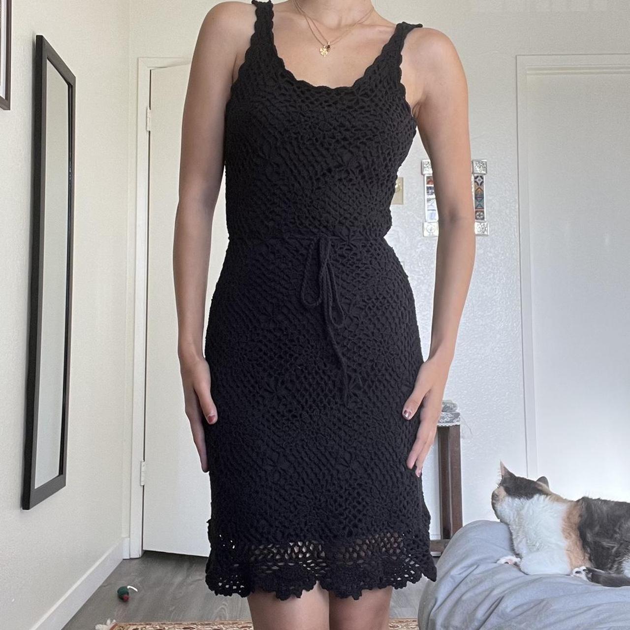 Vintage Guess crochet dress Straps are not... Depop