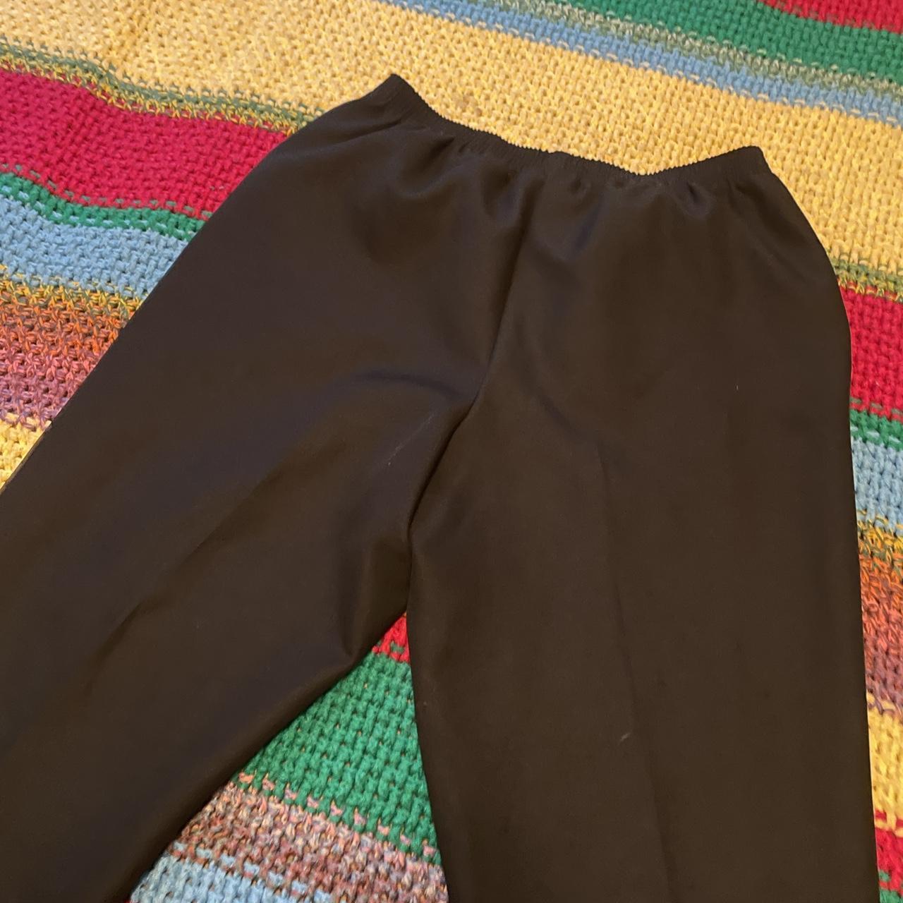 Alfred Dunner Men's Black Trousers Depop