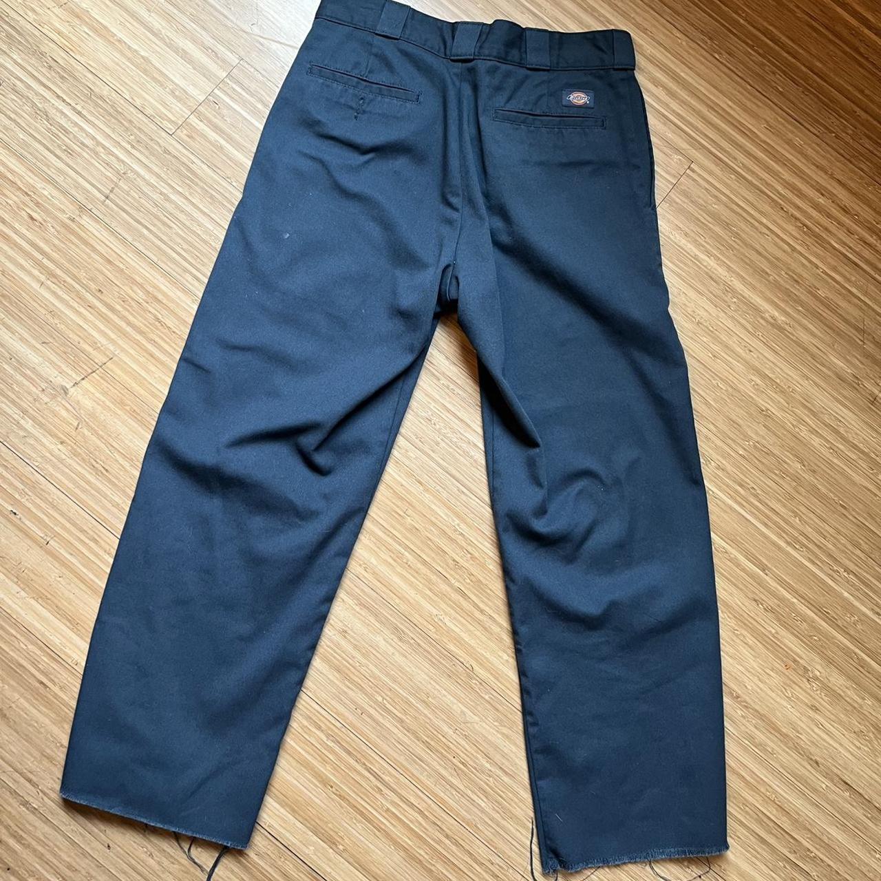 Dickies Men's Blue and Navy Trousers Depop
