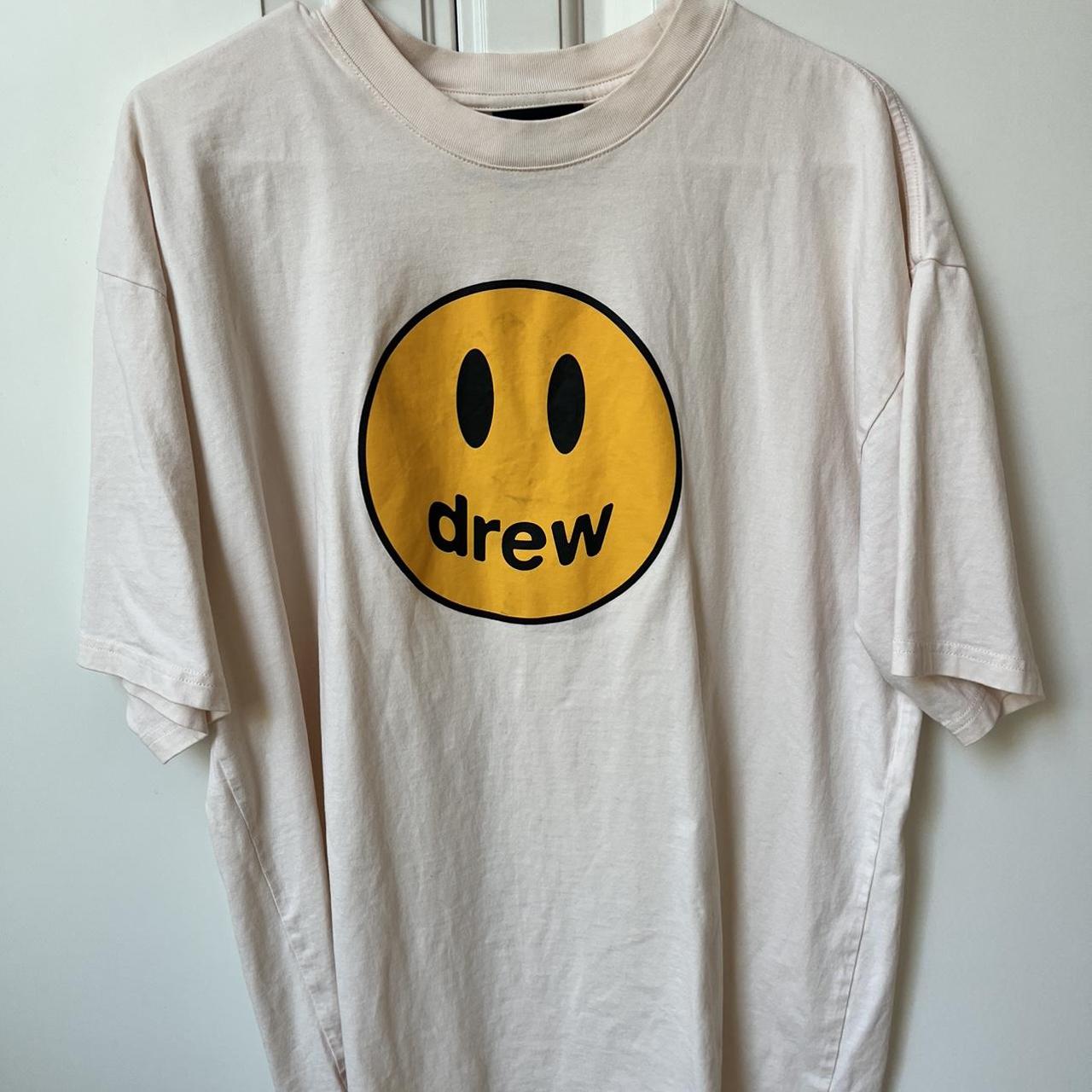 Drew House Men's Cream T-shirt | Depop