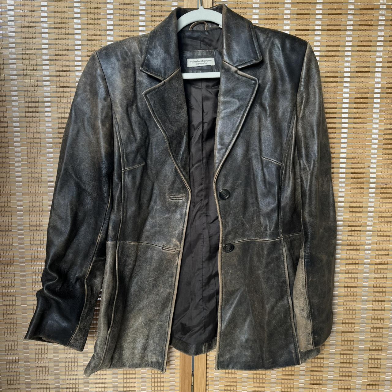 vintage leather jacket open to offers #vintage... - Depop