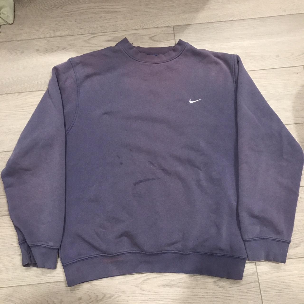 Vintage faded purple nike sweatshirt crewneck y2k Depop