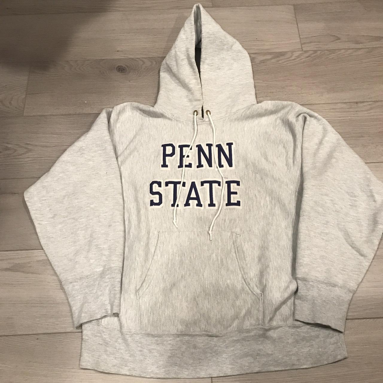 Vintage 80s champion reverse weave hoodie Penn State... - Depop