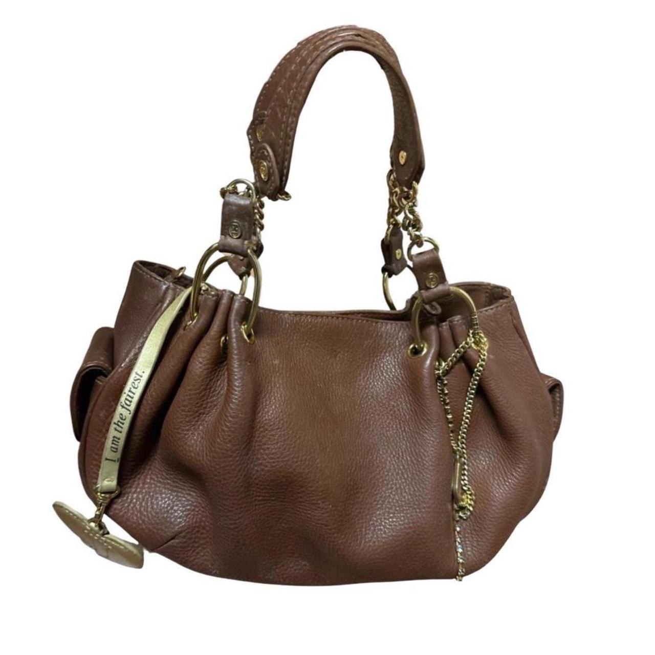 Juicy Couture Soft Rich Brown Genuine Leather deals Handbag