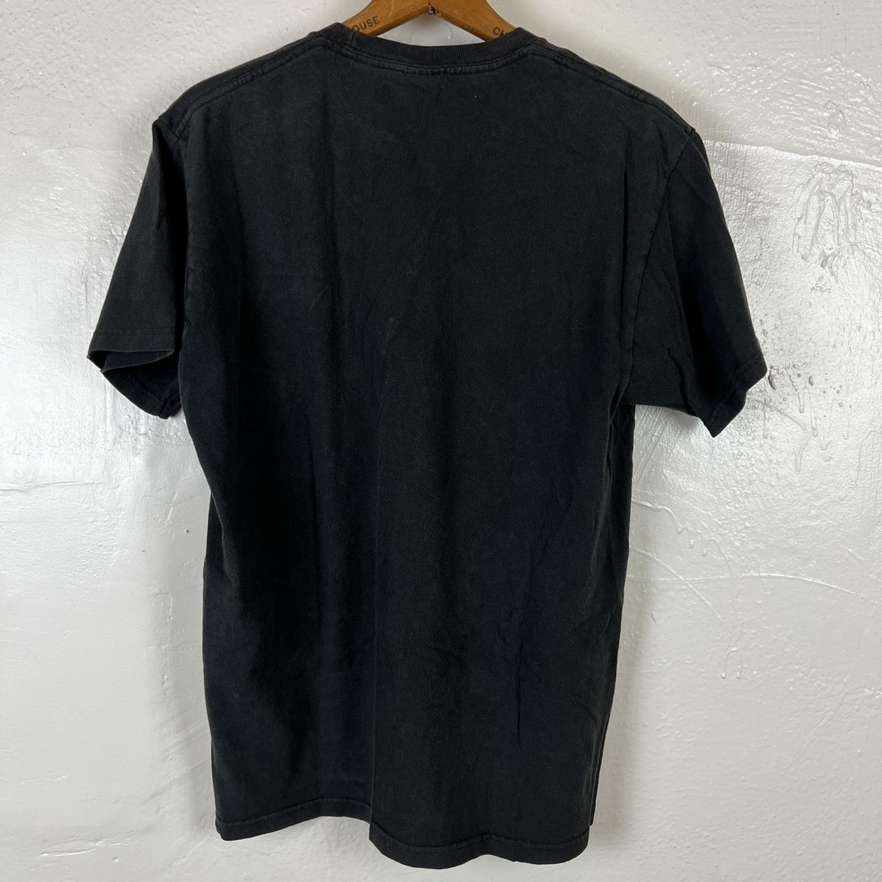 Stüssy Men's Black and Green T-shirt | Depop