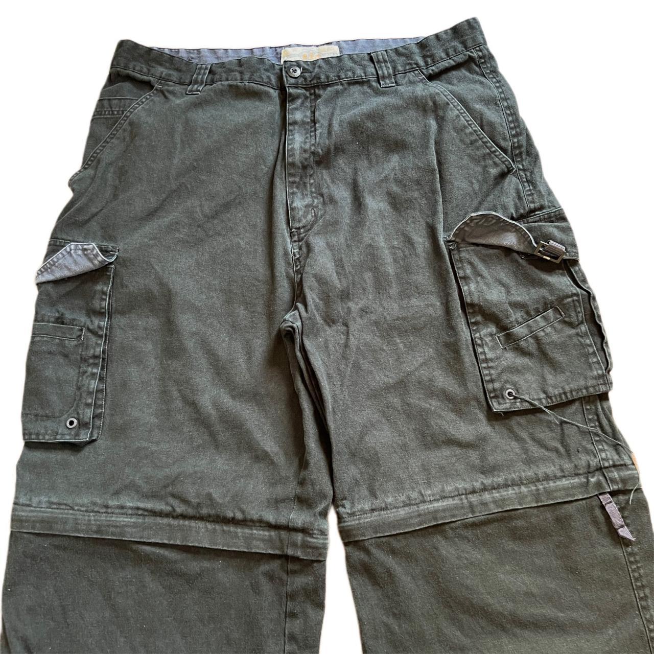 Vintage Convertible Baggy Skater Cargo Pants In... Depop