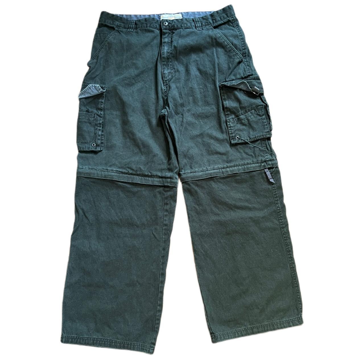 Vintage Convertible Baggy Skater Cargo Pants In... Depop