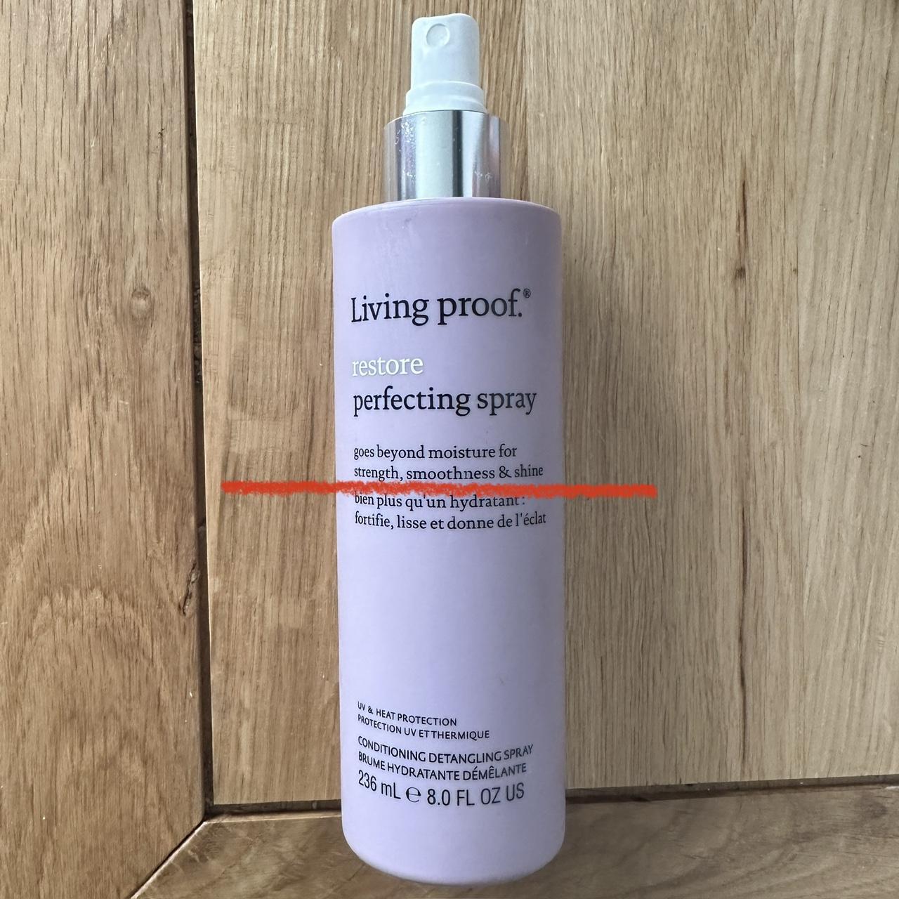 LIVING PROOF Restore Perfecting Spray Over 1/2 left... - Depop