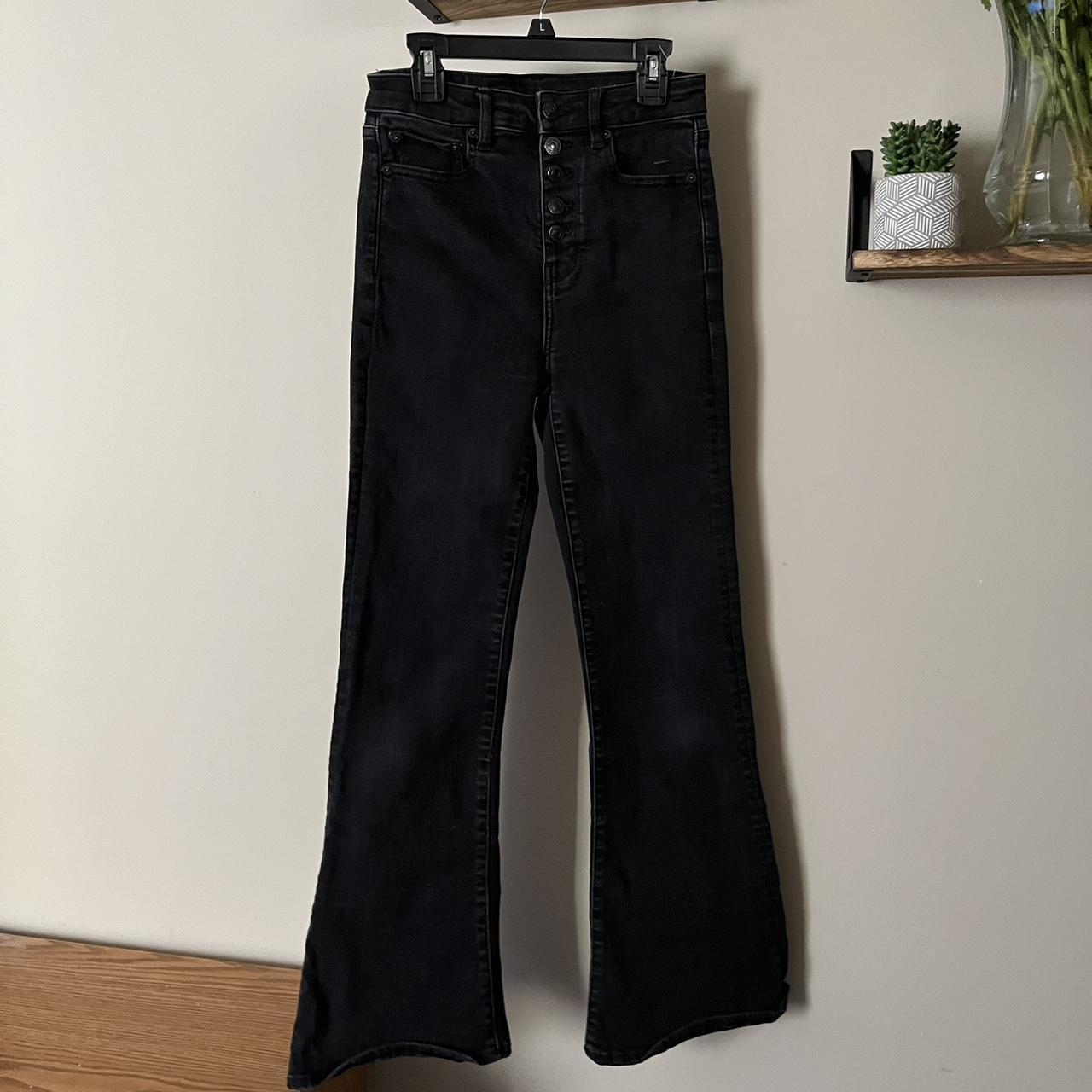 American Eagle Outfitters Women's Black Jeans | Depop