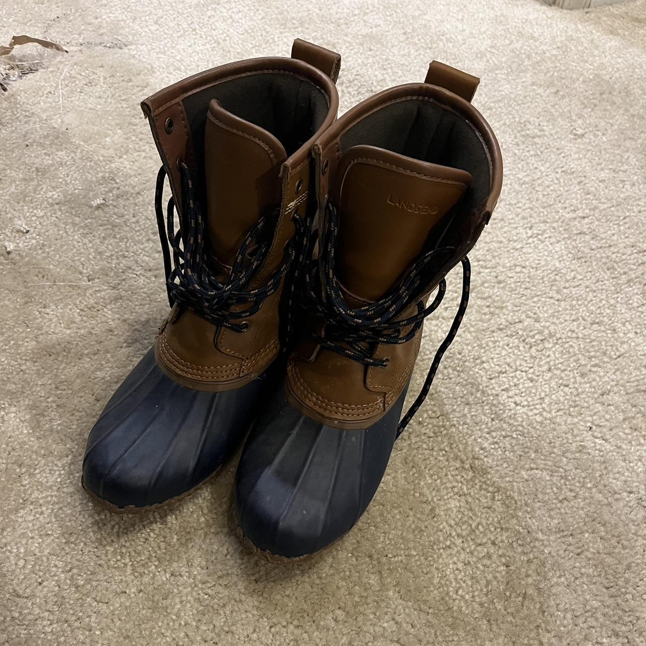 Lands end duck boots, size 6.5 Depop